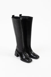 POEVE　イタリア製　ロングブーツ　ブラック