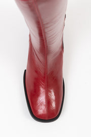 POEVE　イタリア製　ロングブーツ　ルビー