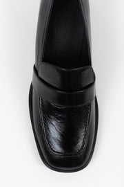 POEVE　イタリア製　ヒール　ローファー　ブラック